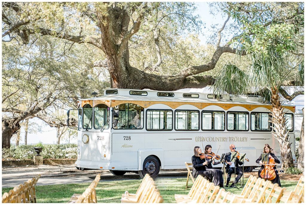 Wedding String Quartet at Lowndes Grove Plantation in Charleston Downtown | Charleston & Savannah Wedding Musicians