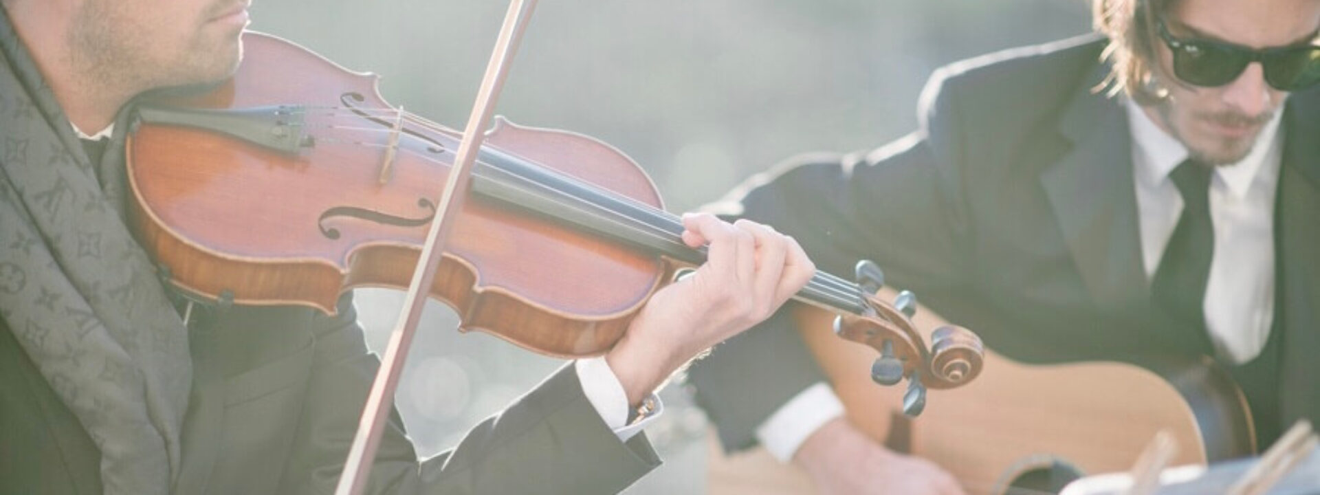 Charleston Virtuosi wedding violin & guitar duo at Historic Rice Mill