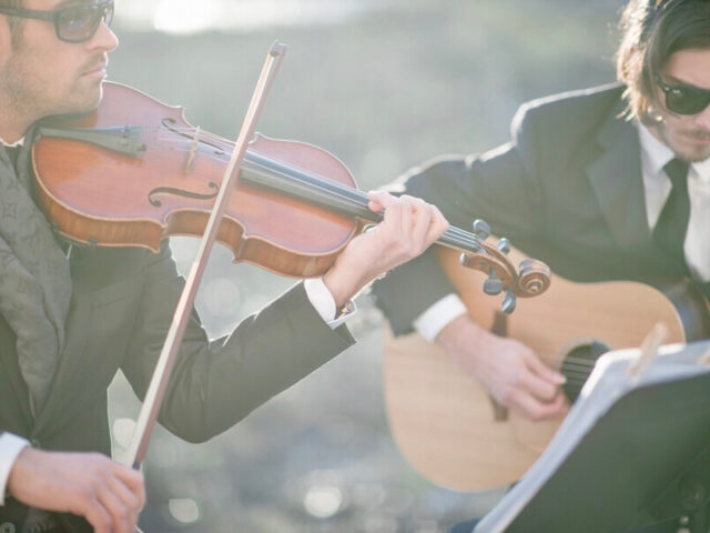 Charleston Virtuosi wedding violin & guitar duo at Historic Rice Mill