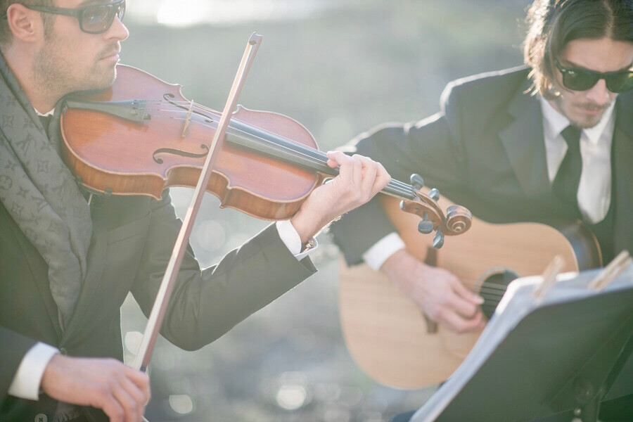 Charleston Virtuosi wedding violin & guitar duo at Historic Rice Mill