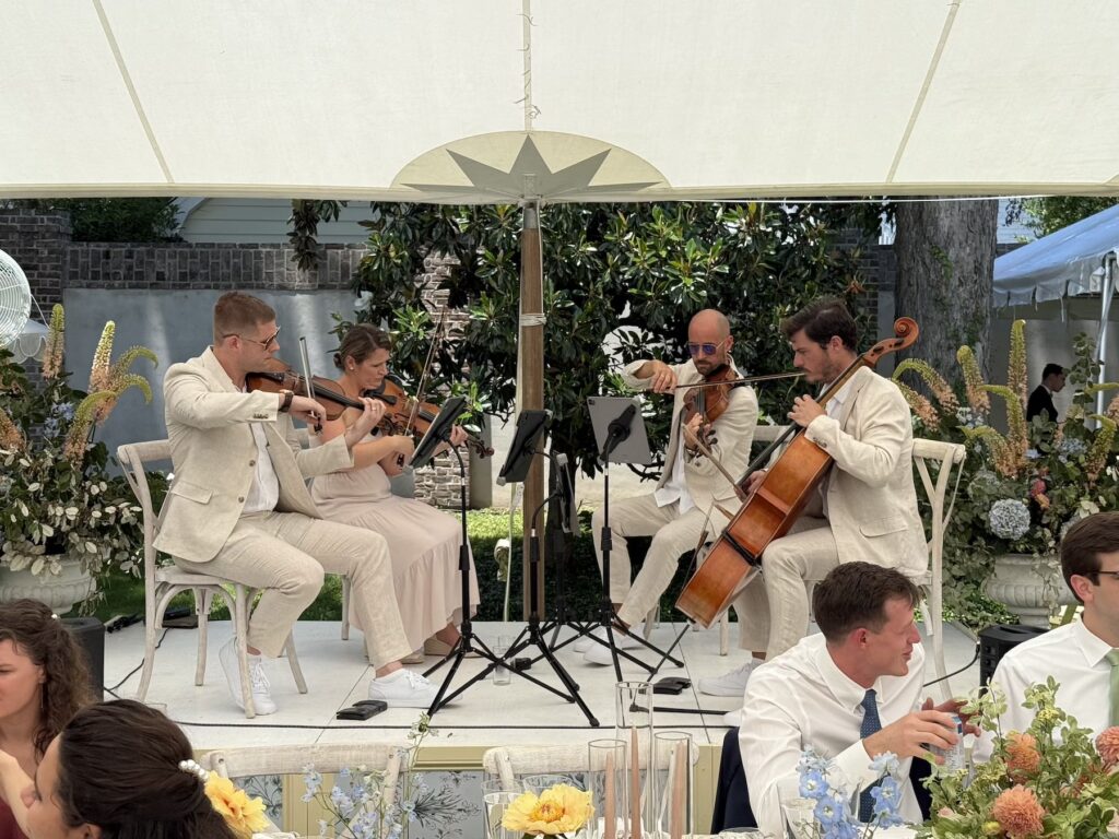 Charleston downtown wedding at private residence | Charleston Virtuosi String Quartet