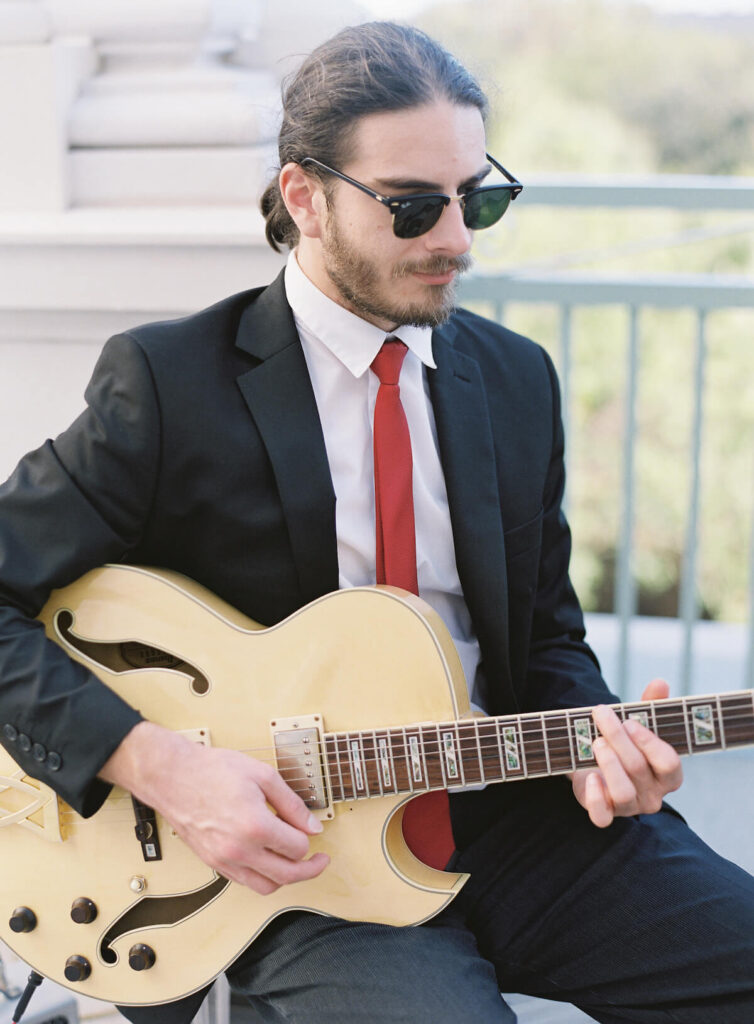 Charleston Virtuosi Guitarist at wedding at Hotel Bennett